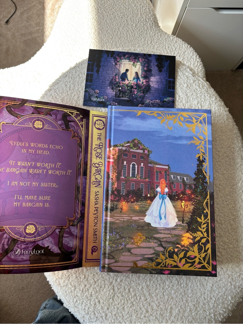 FairyLoot The Rose Bargain by Sasha Peyton Smith | Special Edition Hardcover - Picture 3 of 8
